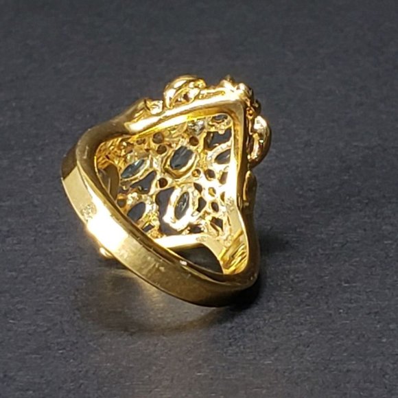 Vintage Ladies Cocktail Ring Size 8 - Picture 4 of 6